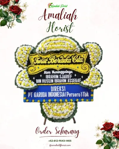 Papan Bunga Duka di Mampir