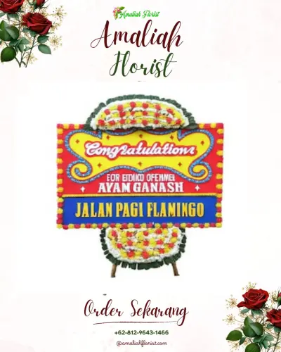 Bunga Papan Congratulation di Mampir